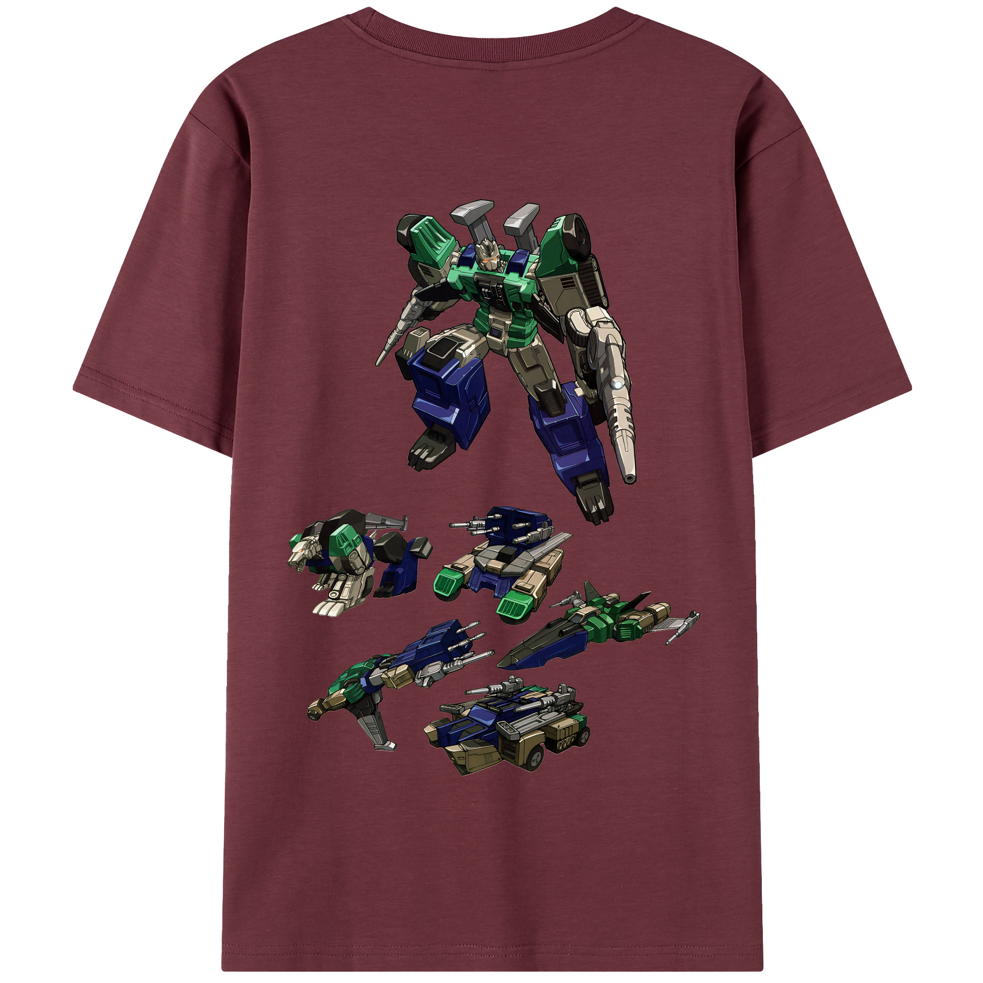 （画像用） Transformers トランスフォーマー 綿100％半袖Tシャツ（背面プリント）